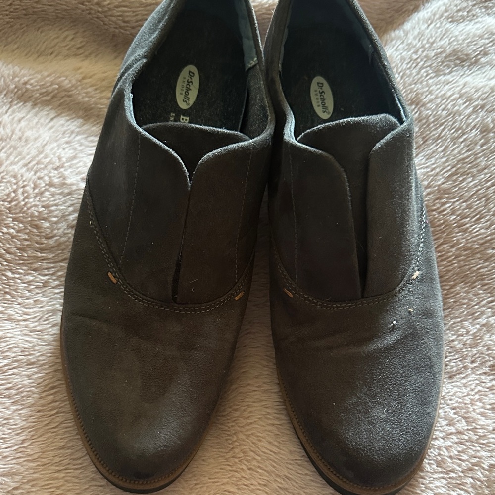 Dr. Scholl's Women's Charcoal Suede Loafers